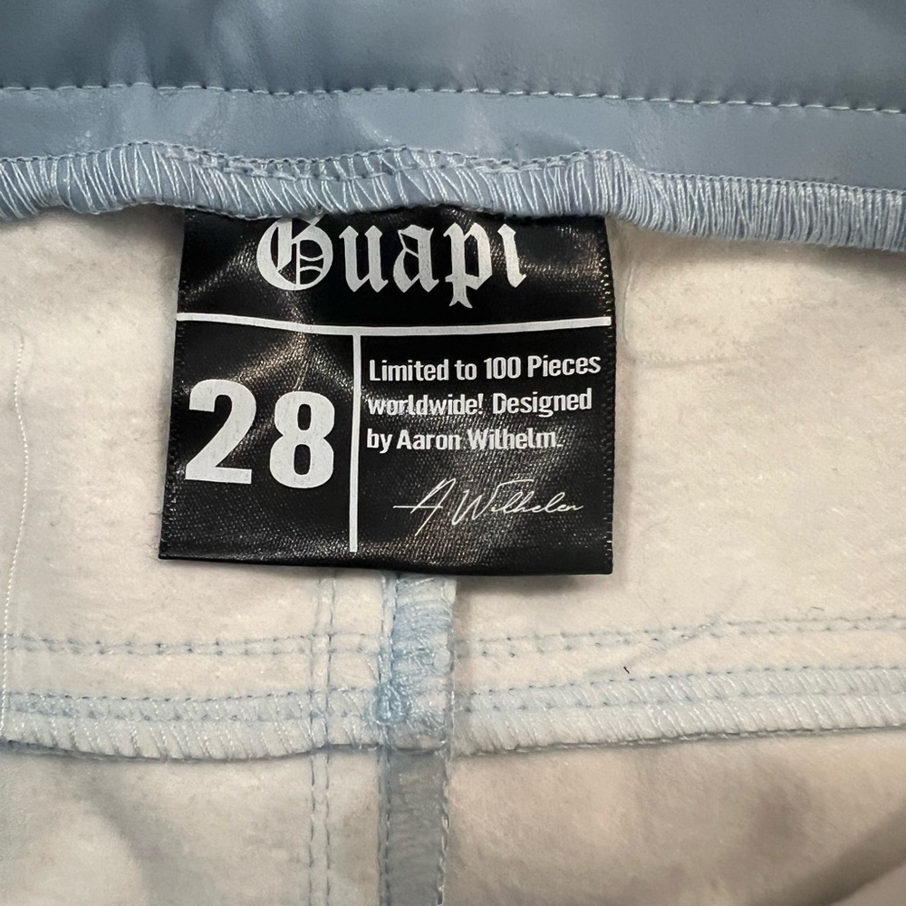 Guapi Pants Mens 28 Faux Leather Limited Edition Cargo Buckle Western NWT - Picture 7 of 15
